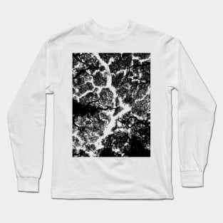 View into the trees - abstract tree texture Long Sleeve T-Shirt